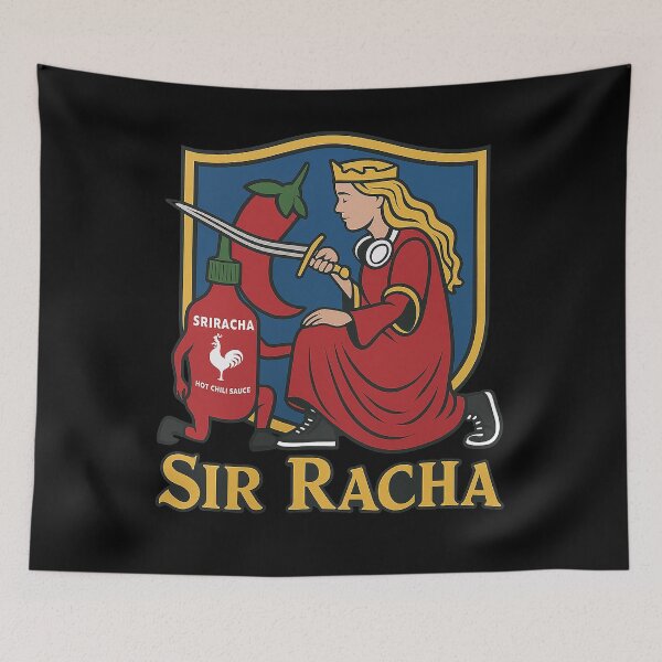 Item preview, Sir Racha Meme Sriracha Medieval designed and sold by GeneAdams36.