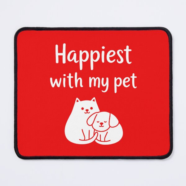 Item preview, Happiest With My Pet – Minimal Pet Lover Design designed and sold by EchopawCo.