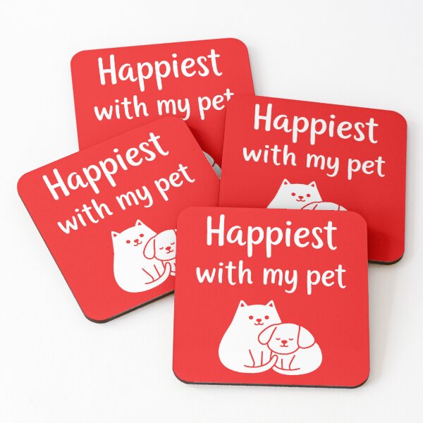 Item preview, Happiest With My Pet – Minimal Pet Lover Design designed and sold by EchopawCo.