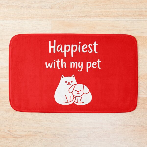 Item preview, Happiest With My Pet – Minimal Pet Lover Design designed and sold by EchopawCo.