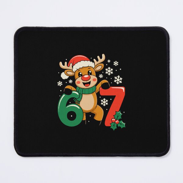 Item preview, 67 Christmas Reindeer Snow Scene designed and sold by clarabersetart.