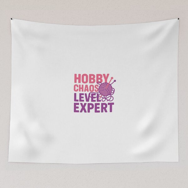 Item preview, Hobby Chaos Knitting Expert Quote designed and sold by TwillTees.