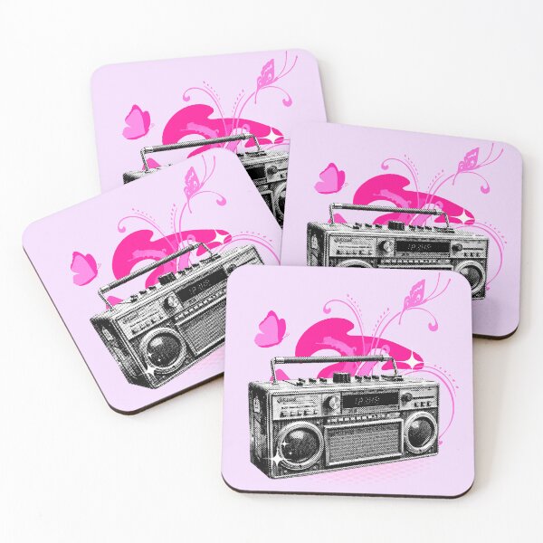 Item preview, Y2K Pink Boombox Collage – Frutiger Metro Grunge 2000s Girly Emo Aesthetic designed and sold by Pics'Elle Creations.