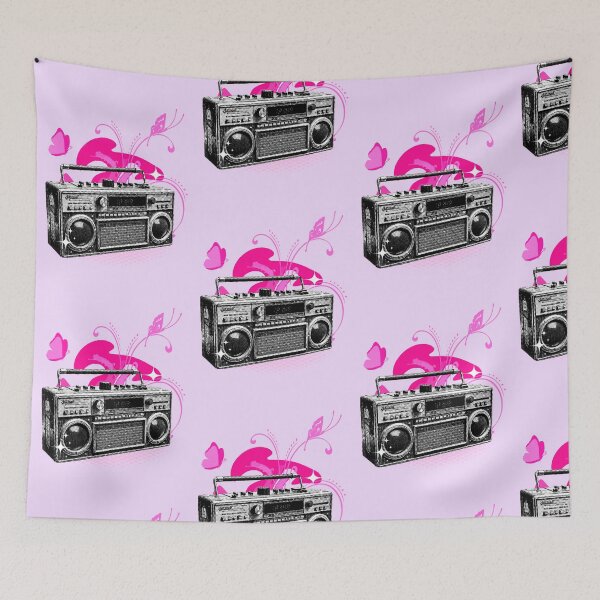 Item preview, Y2K Pink Boombox Collage – Frutiger Metro Grunge 2000s Girly Emo Aesthetic designed and sold by Pics'Elle Creations.