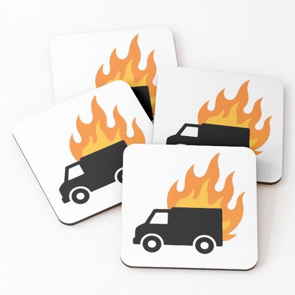 Item preview, Dispatch with Fire | Fast Delivery Flames Truck Design designed and sold by Dragon's Ascent.