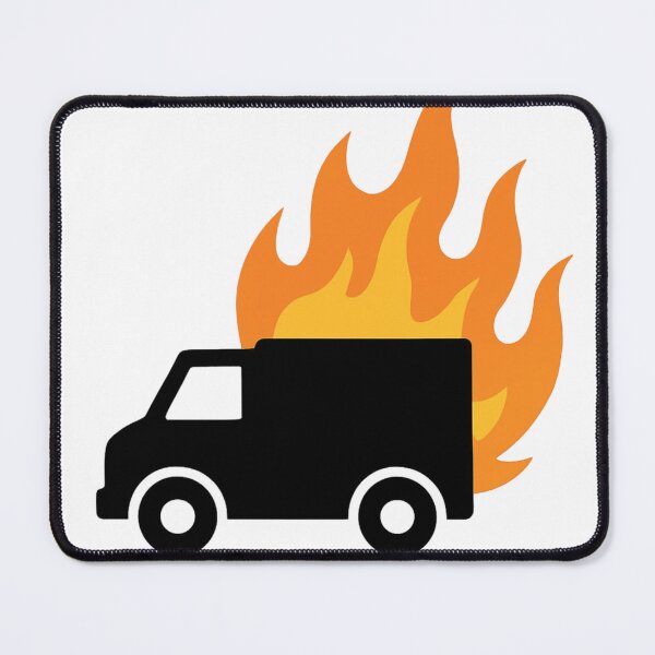 Item preview, Dispatch with Fire | Fast Delivery Flames Truck Design designed and sold by Dragon's Ascent.