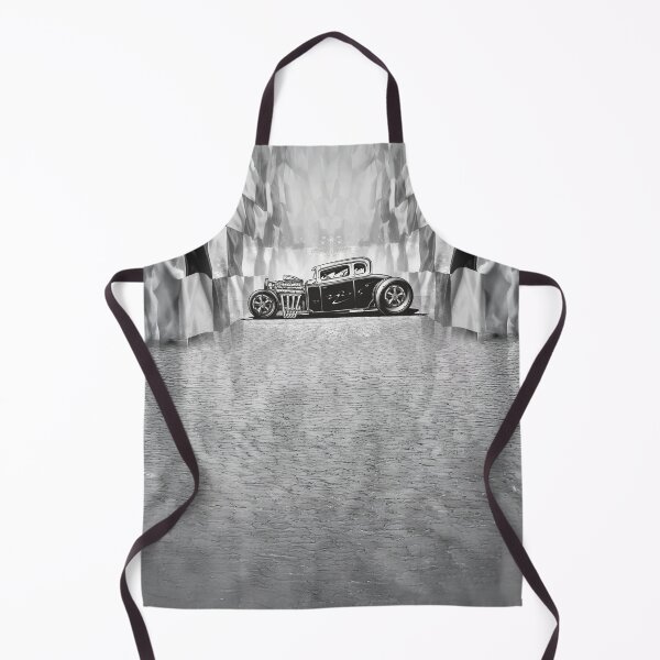 Item preview, Classic Rat Rod Hot Rod – Black & White Vintage Drag Racer Art designed and sold by artistwill.