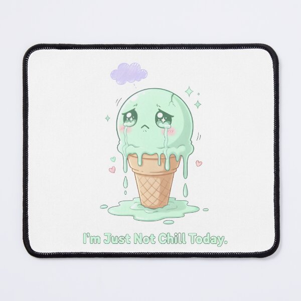 Item preview, Melting Ice Cream – “I’m Just Not Chill Today” Cute Funny Kawaii Dessert designed and sold by Snackwear Apparel.