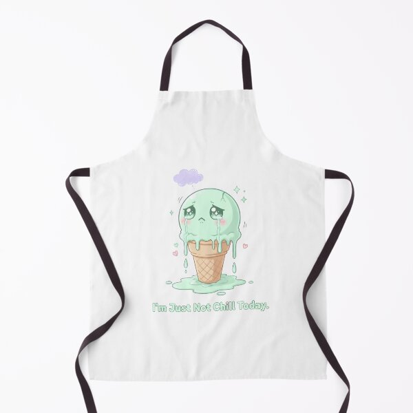 Item preview, Melting Ice Cream – “I’m Just Not Chill Today” Cute Funny Kawaii Dessert designed and sold by Snackwear Apparel.