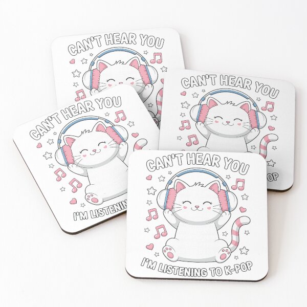 Item preview, Listening To K Pop Cat designed and sold by cosettacir6382.