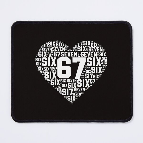 Item preview, Six Seven 67 Heart Typography  designed and sold by torildorxop.