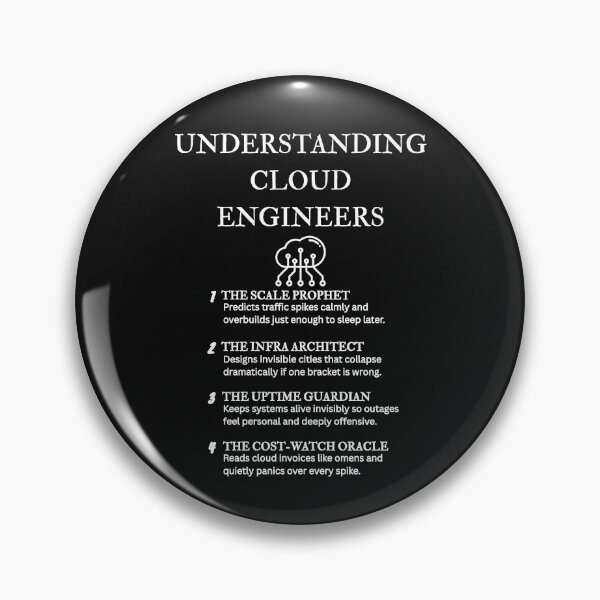 Item preview, Cloud Engineer Humor – Relatable Tech Personality Designs – Black designed and sold by PsyFlow35.