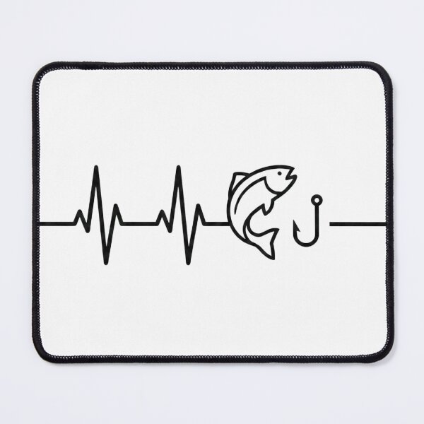 Item preview, Fishing Heartbeat Pulse Line EKG Angler Gift designed and sold by EverBranz-stor.
