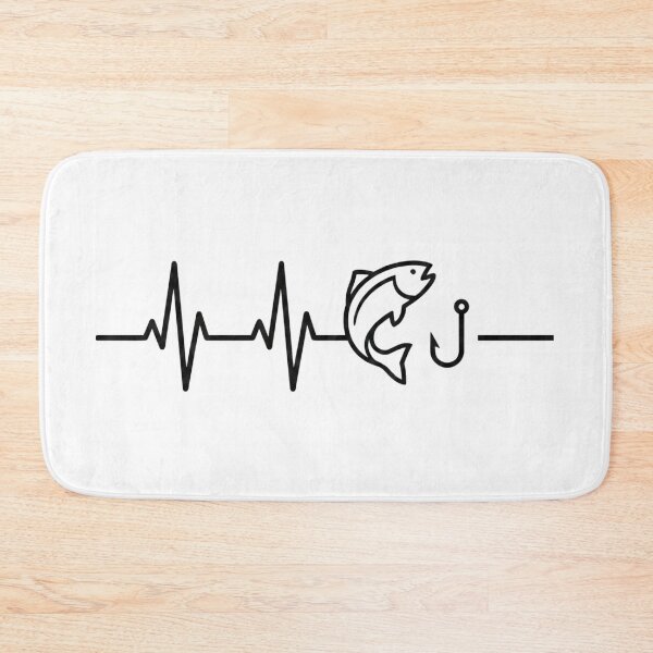 Item preview, Fishing Heartbeat Pulse Line EKG Angler Gift designed and sold by EverBranz-stor.