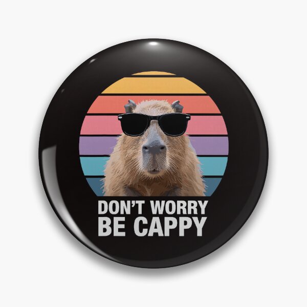 Item preview, Dont Worry Be Cappy Capybara designed and sold by torildorxop.