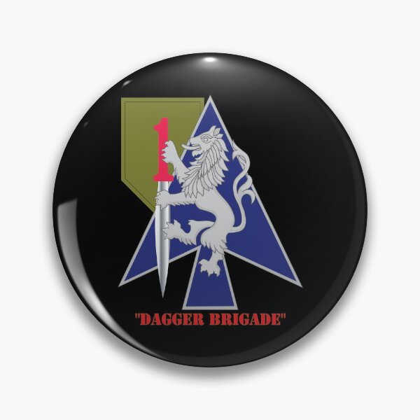 Artikelvorschau, Armee – 2. Brigade Kampftruppe – Dolchbrigade – 1. Infanteriedivision – V1 x 300 entworfen und verkauft von Military Insignia Products.