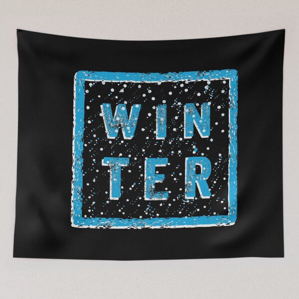 Item preview, Snowy Winter Grunge Square designed and sold by Khadigadesings.