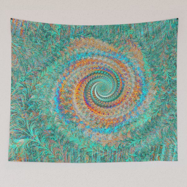 Item preview, Abstract Multicolored Floral Fractal Swirl Mix 21 designed and sold by SXW Designs.