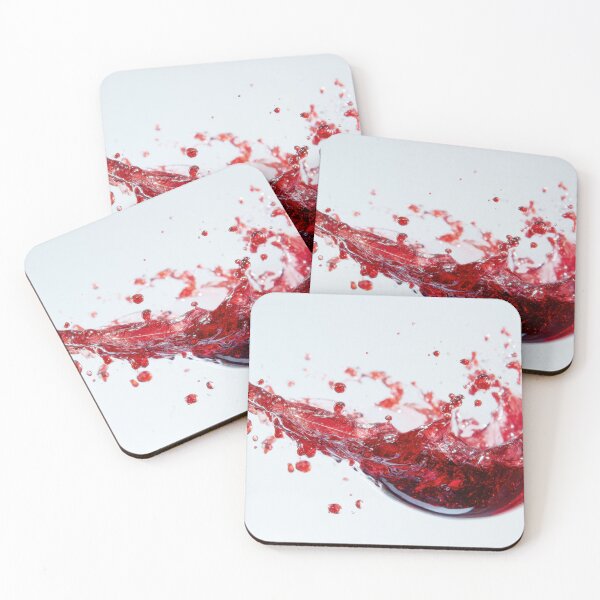Item preview, Red liquid splashing in clear air designed and sold by anytka.
