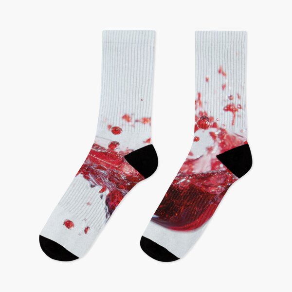 Item preview, Red liquid splashing in clear air designed and sold by anytka.