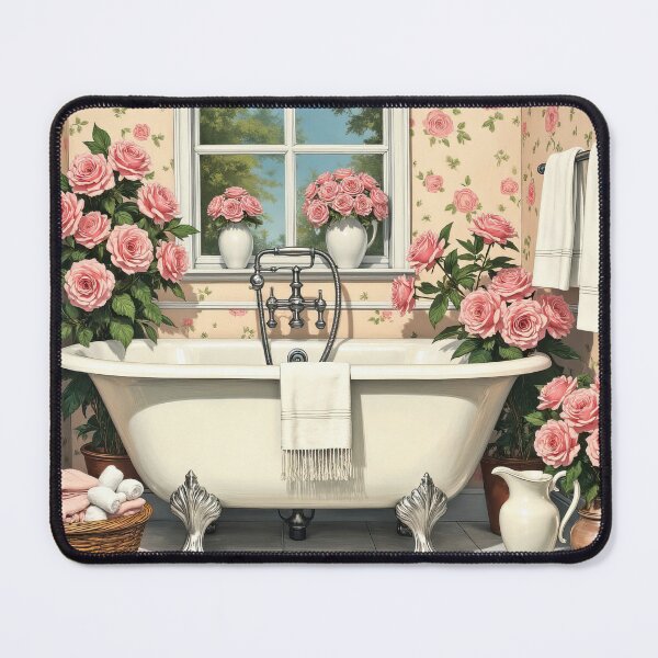 Item preview, Vintage Rose Bathroom Interior designed and sold by Liededrom..