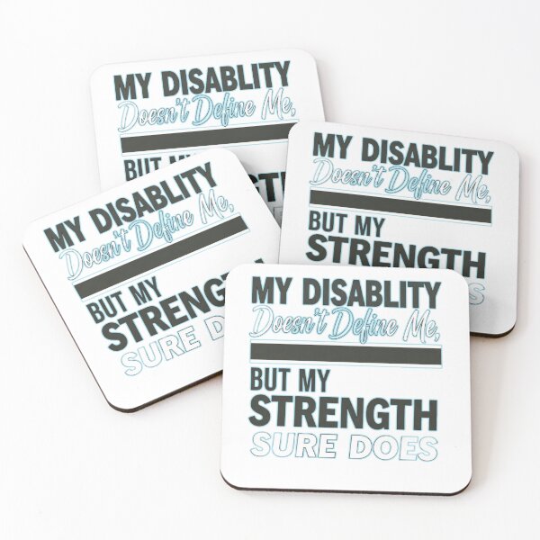 Item preview, My Disability Doesn't Define Me, But My Strength Sure Does - Disability Pride Empowerment Design designed and sold by FitEnvy.