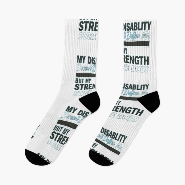 Item preview, My Disability Doesn't Define Me, But My Strength Sure Does - Disability Pride Empowerment Design designed and sold by FitEnvy.