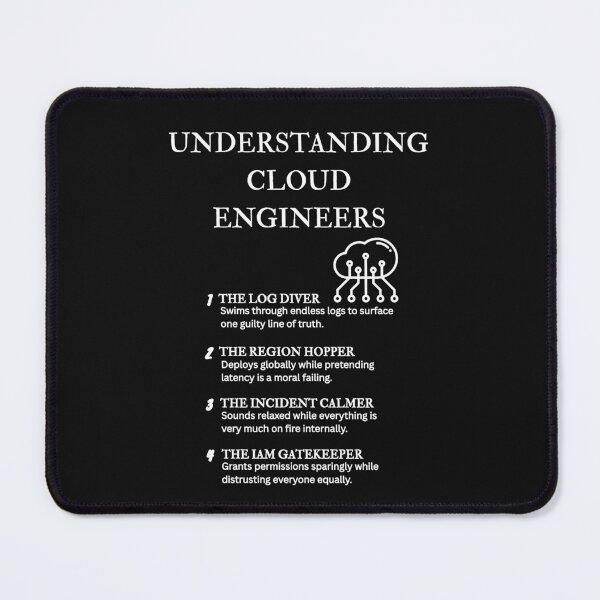 Item preview, Cloud Engineer Humor – Relatable Tech Personality Designs – Black designed and sold by PsyFlow35.