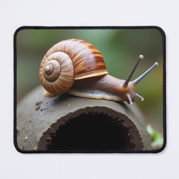 Item preview, Snail on a hollow tree trunk in the garden designed and sold by Mianku | Für das Leben.