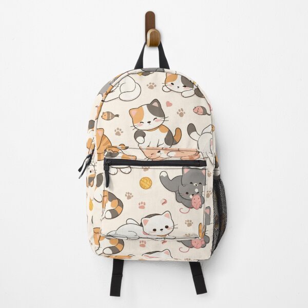 Item preview, Kawaii kittens in a patterned design, excellent for household items such as bedrooms, bathrooms. designed and sold by RUCIOMORO_TSHIRTS_.