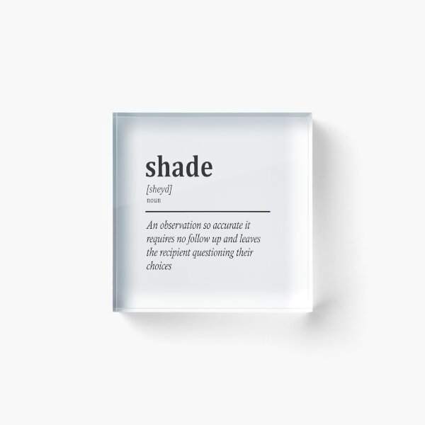 Item preview, Shade – Dictionary Definition | Bold Typography Design designed and sold by SodaRebel.