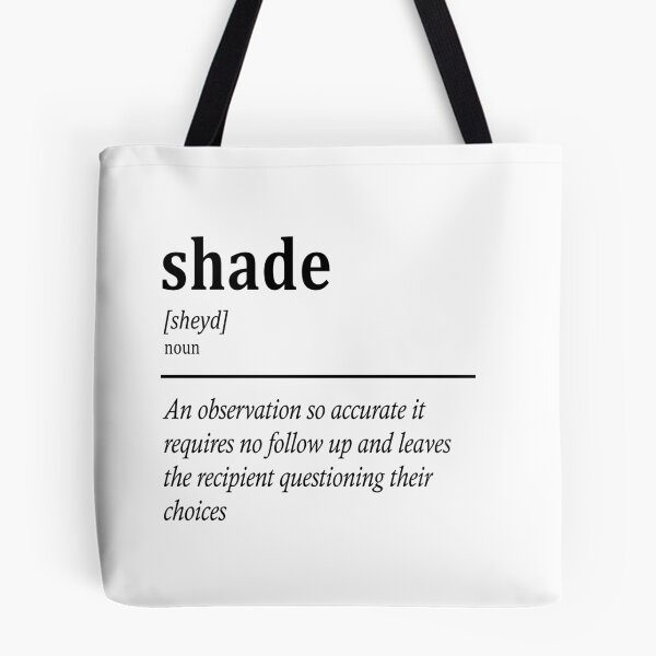 Item preview, Shade – Dictionary Definition | Bold Typography Design designed and sold by SodaRebel.