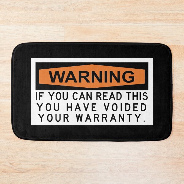 Item preview, If you can read this you have voided your warranty designed and sold by remerasnerdas.