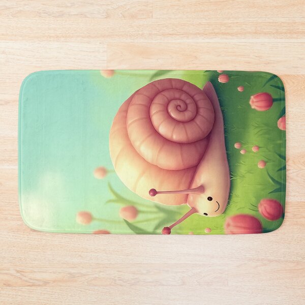 Item preview, Cute snail in a spring garden (comic) designed and sold by Mianku | Für das Leben.