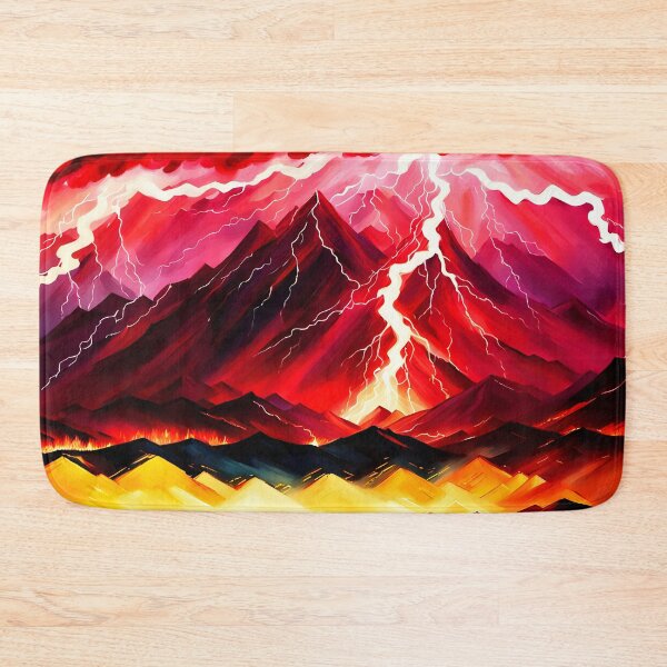 Item preview, Red Lightning Bolt in Thunderstorm, Ai Generated Art  designed and sold by ACC .