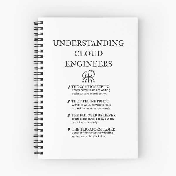 Item preview, What Cloud Engineers Really Do – Funny Tech Definitions designed and sold by PsyFlow35.