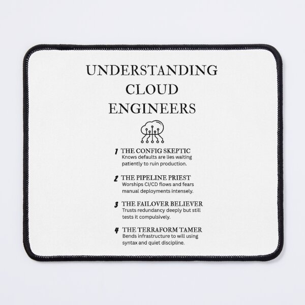 Item preview, What Cloud Engineers Really Do – Funny Tech Definitions designed and sold by PsyFlow35.