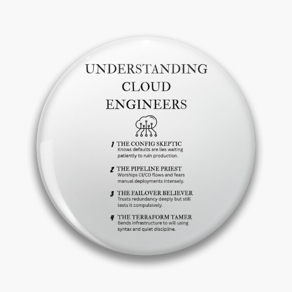 Item preview, What Cloud Engineers Really Do – Funny Tech Definitions designed and sold by PsyFlow35.
