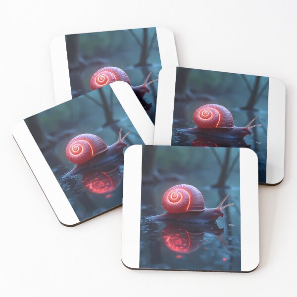 Item preview, Glowing snail in the dark pond designed and sold by Mianku | Für das Leben.