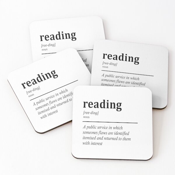Item preview, Reading – Dictionary Definition | Editorial Word Art designed and sold by SodaRebel.