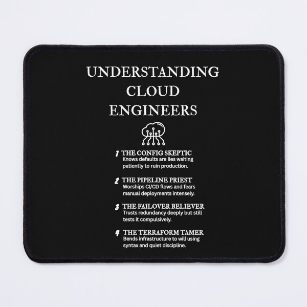 Item preview, What Cloud Engineers Really Do – Funny Tech Definitions – Black designed and sold by PsyFlow35.