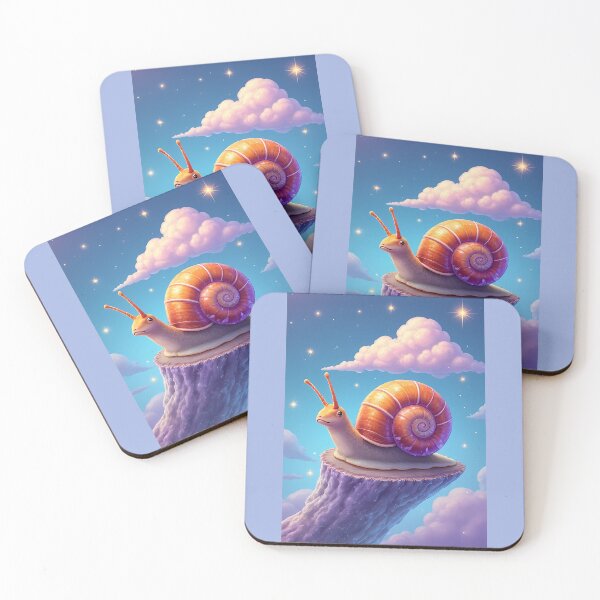 Item preview, Dreamlike snail on a floating rock designed and sold by Mianku | Für das Leben.