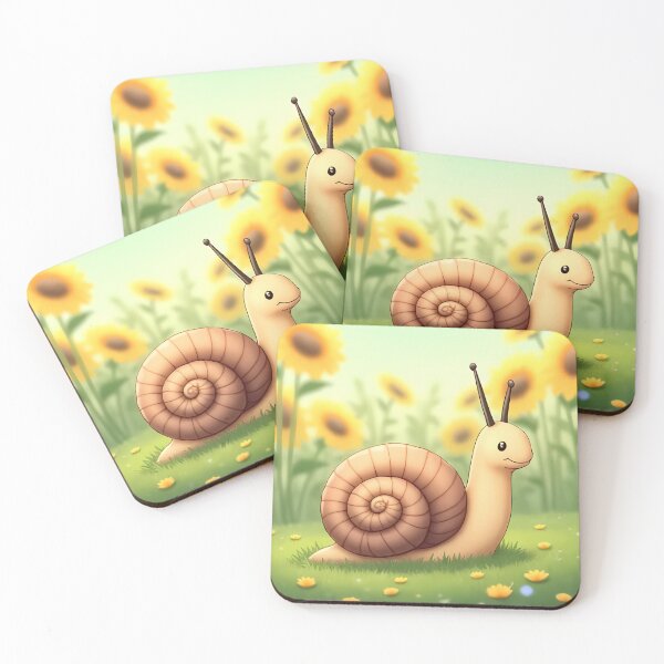 Item preview, Happy snail in the sunflower field designed and sold by Mianku | Für das Leben.