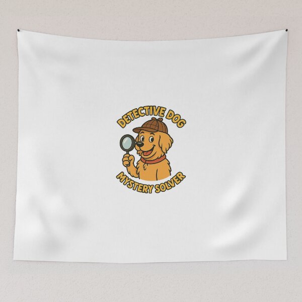 Item preview, Detective Dog Pet Mystery Pun designed and sold by TwillTees.