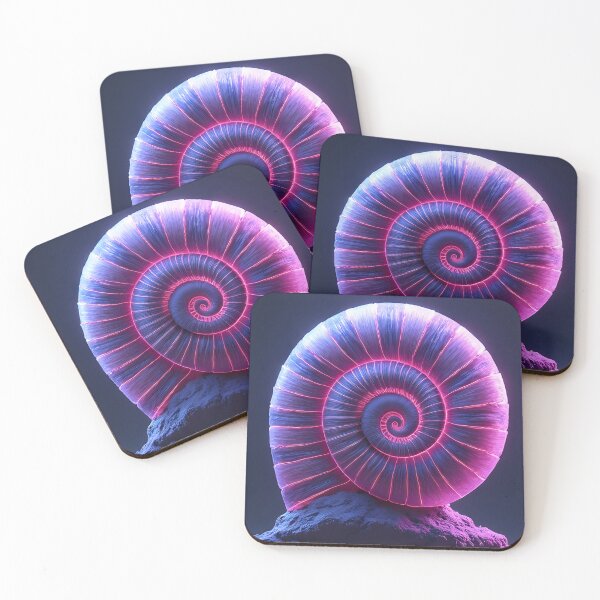 Item preview, Luminous neon spiral on rough stone designed and sold by Mianku | Für das Leben.