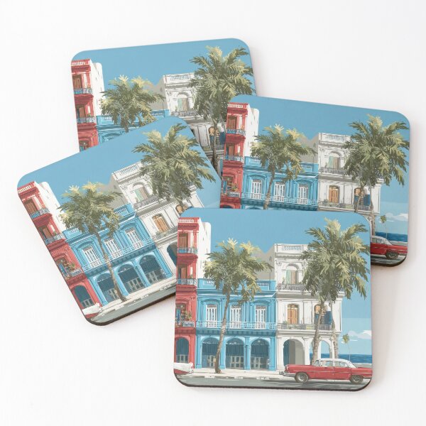 Item preview, Cubas vintage cars and buildings designed and sold by anytka.