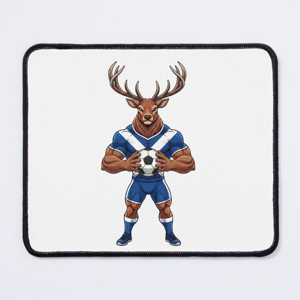 Item preview, Powerful Scottish Highland Stag Football Mascot 2026 designed and sold by ArtByKatti.