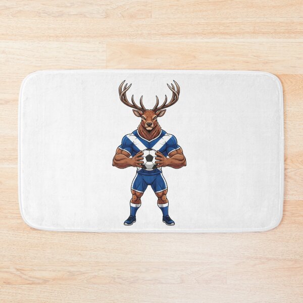 Item preview, Powerful Scottish Highland Stag Football Mascot 2026 designed and sold by ArtByKatti.