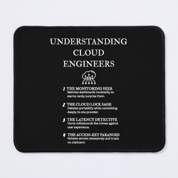 Item preview, Understanding Cloud Engineering – Humor Collection – Black designed and sold by PsyFlow35.