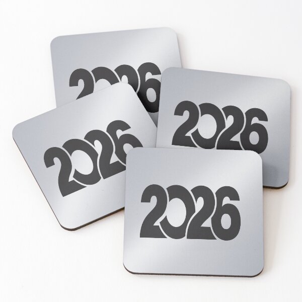 Artikelvorschau, Markante, minimalistische Typografie für das neue Jahr 2026 | Moderne schwarze Zahlenkunst entworfen und verkauft von POD DYNASTY | Original Print On Demand T-Shirt Graphics.